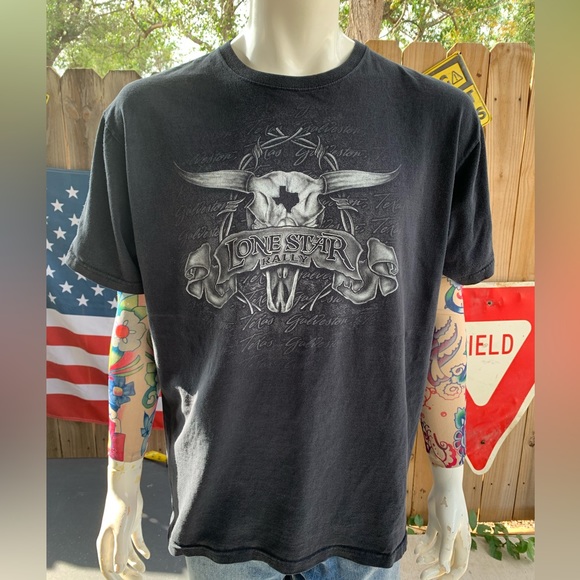 Vintage 2010 Lone Star Rally Texas Rangers All over print T-shirt Size XL - Picture 2 of 9